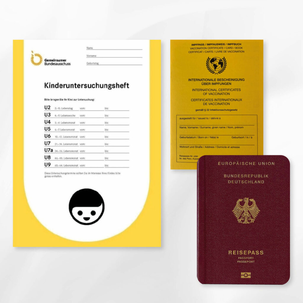 Personalisierte U-Heft- & Impfpasshülle, Set – Schutzhülle mit Namen – Geschenk zur Geburt – DIN A5/ DIN B7 - Image 3