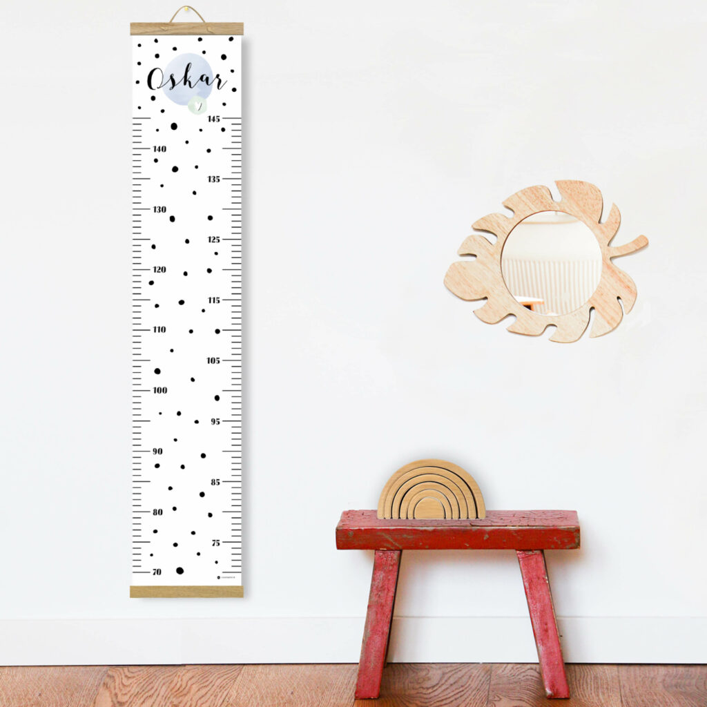 Personalisierte Messlatte für's Kinderzimmer – Geschenk zur Geburt – Messlatte mit Namen – Junge - Image 5