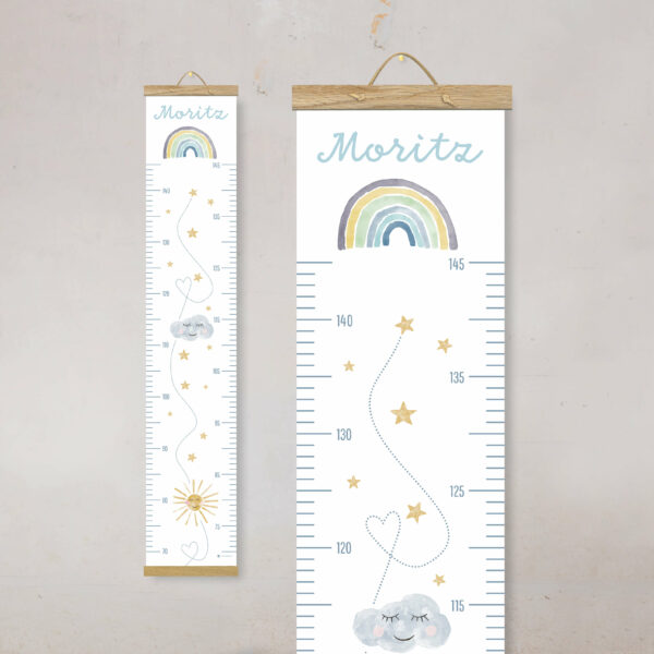 Messlatte mit Name - Kinderzimmer - Geschenk zur Geburt