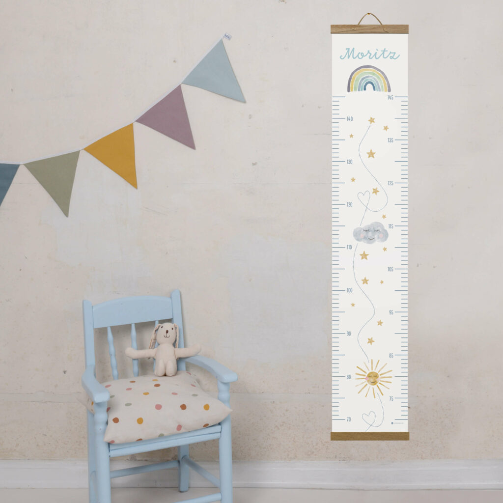 Personalisierte Messlatte für's Kinderzimmer – Geschenk zur Geburt – Messlatte mit Namen – Mädchen/ Junge - Image 4