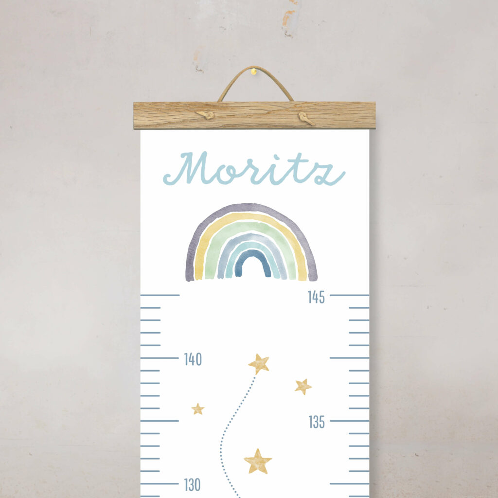 Personalisierte Messlatte für's Kinderzimmer – Geschenk zur Geburt – Messlatte mit Namen – Mädchen/ Junge - Image 3