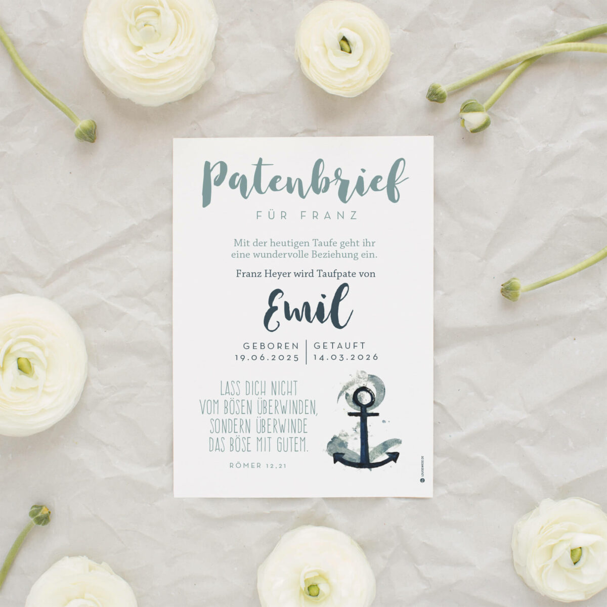 Patenbrief personalisiert – Brief zur Taufe - Image 5