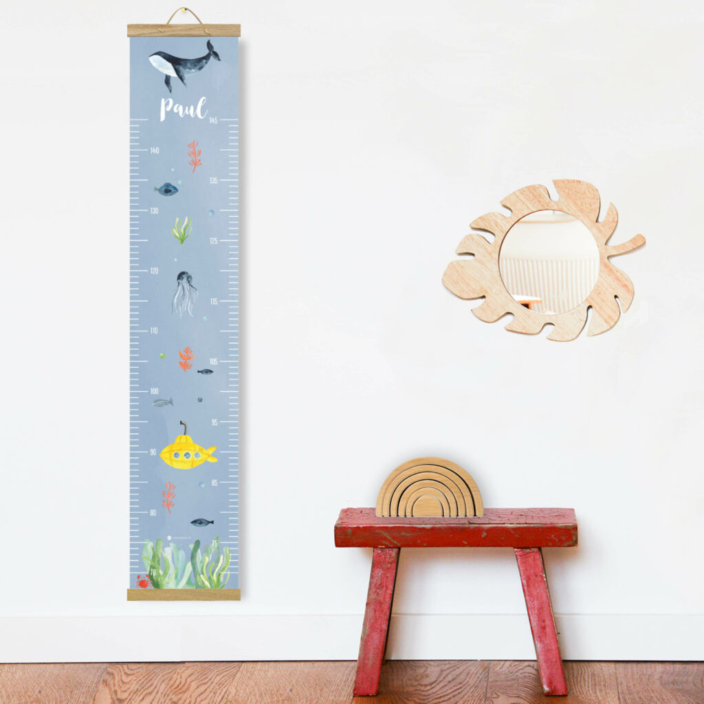 Personalisierte Messlatte für's Kinderzimmer – Geschenk zur Geburt – Messlatte mit Namen – Mädchen/ Junge - Image 4