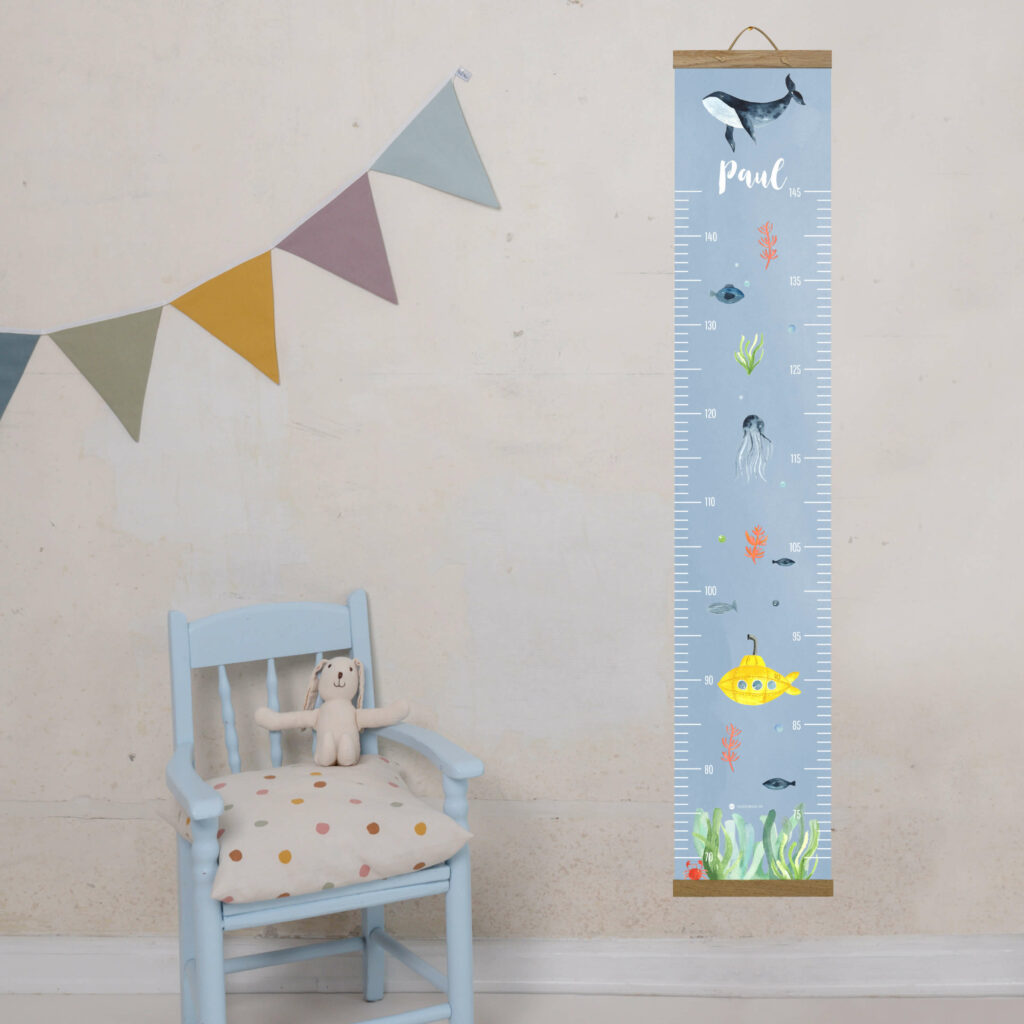 Personalisierte Messlatte für's Kinderzimmer – Geschenk zur Geburt – Messlatte mit Namen – Mädchen/ Junge - Image 5