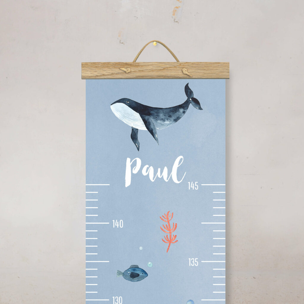 Personalisierte Messlatte für's Kinderzimmer – Geschenk zur Geburt – Messlatte mit Namen – Mädchen/ Junge - Image 3
