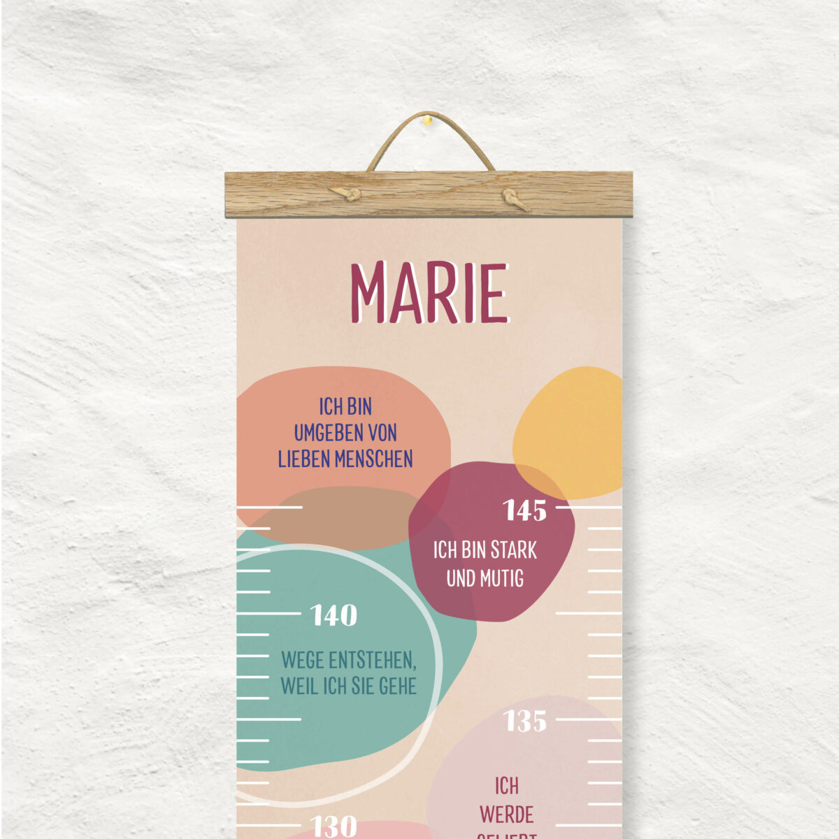 Personalisierte Messlatte für's Kinderzimmer – Geschenk zur Geburt – Messlatte mit Namen – Mädchen/ Junge - Image 3