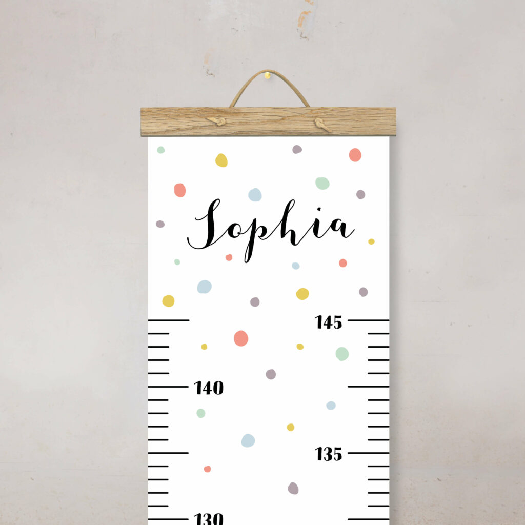 Personalisierte Messlatte für's Kinderzimmer – Geschenk zur Geburt – Messlatte mit Namen – Mädchen/ Junge - Image 2