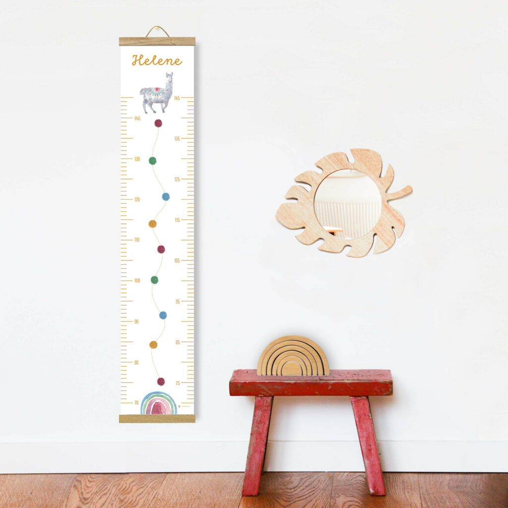 Personalisierte Messlatte für's Kinderzimmer – Geschenk zur Geburt – Messlatte mit Namen – Mädchen/ Junge - Image 4