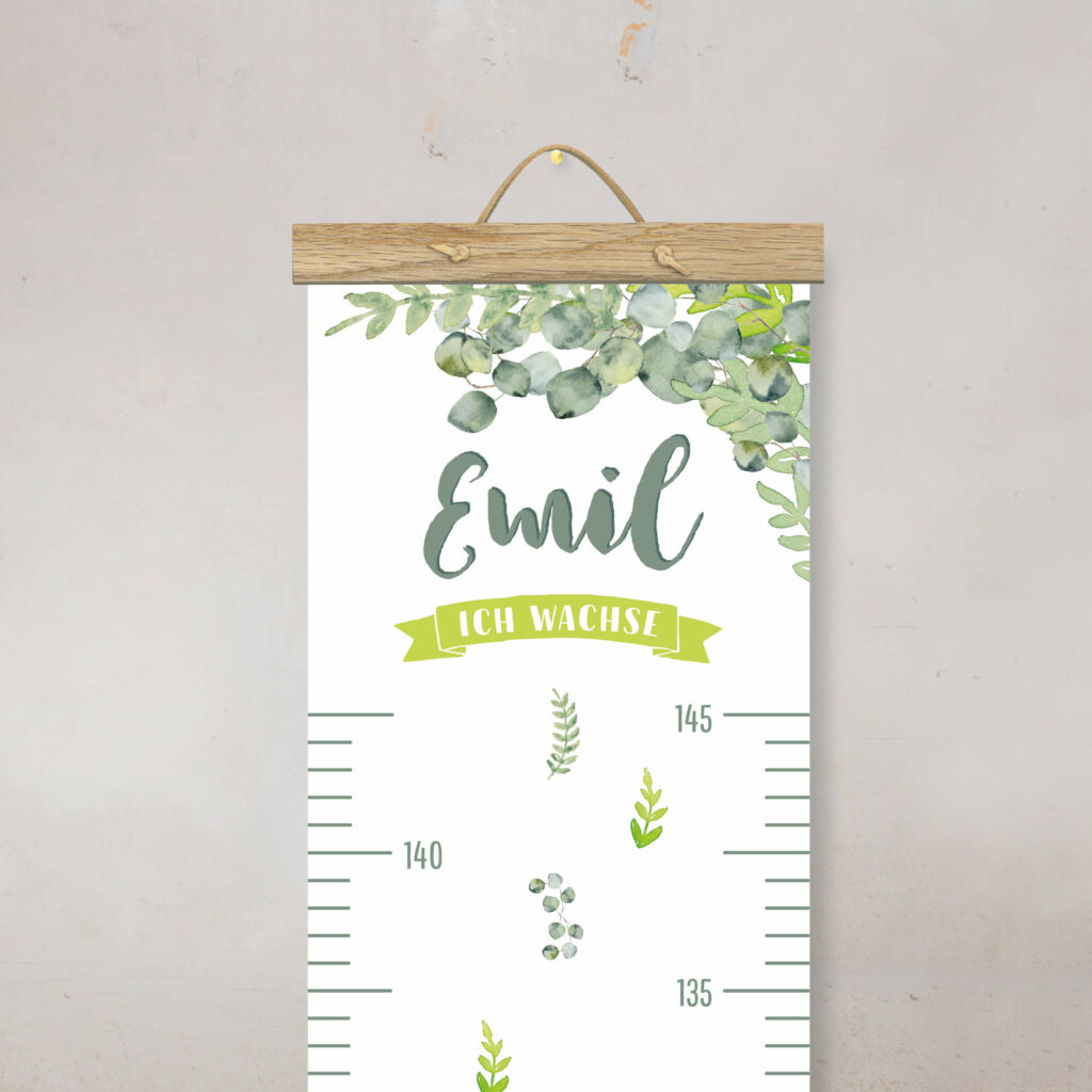 Personalisierte Messlatte für's Kinderzimmer – Geschenk zur Geburt – Messlatte mit Namen – Mädchen/ Junge - Image 3