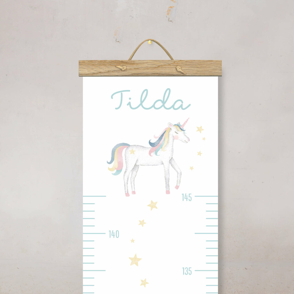 Personalisierte Messlatte für's Kinderzimmer – Geschenk zur Geburt – Messlatte mit Namen – Mädchen - Image 4