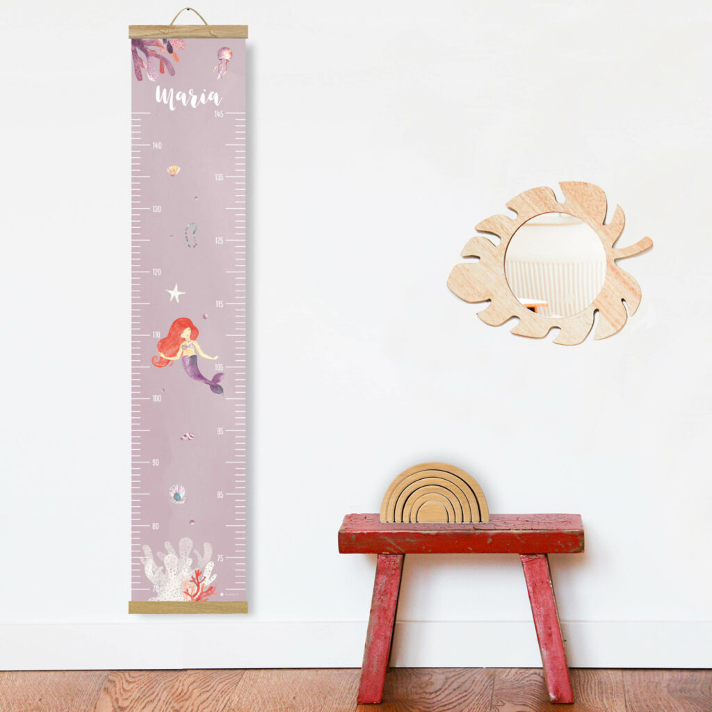 Personalisierte Messlatte für's Kinderzimmer – Geschenk zur Geburt – Messlatte mit Namen – Mädchen - Image 4