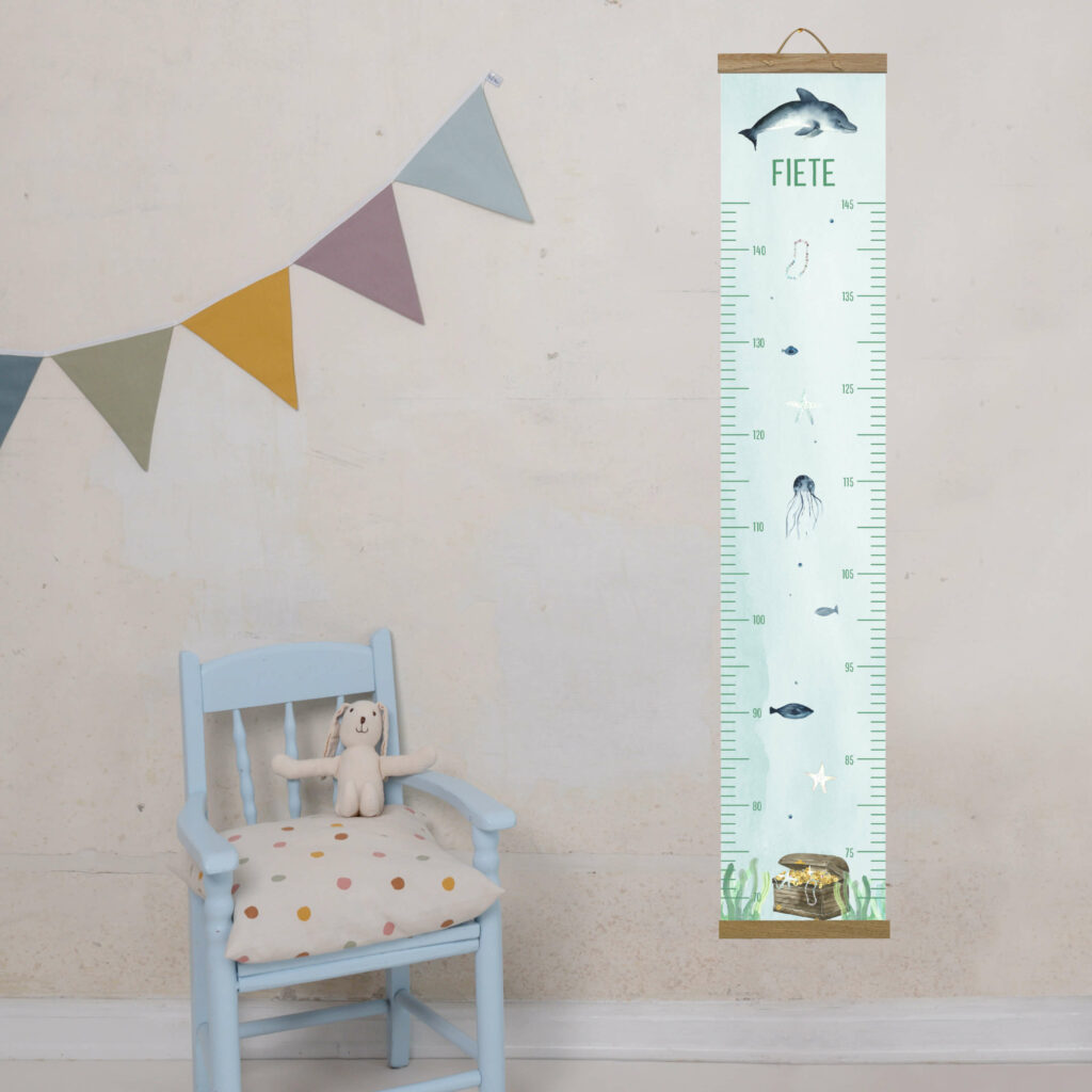Personalisierte Messlatte für's Kinderzimmer – Geschenk zur Geburt – Messlatte mit Namen – Mädchen/ Junge - Image 5