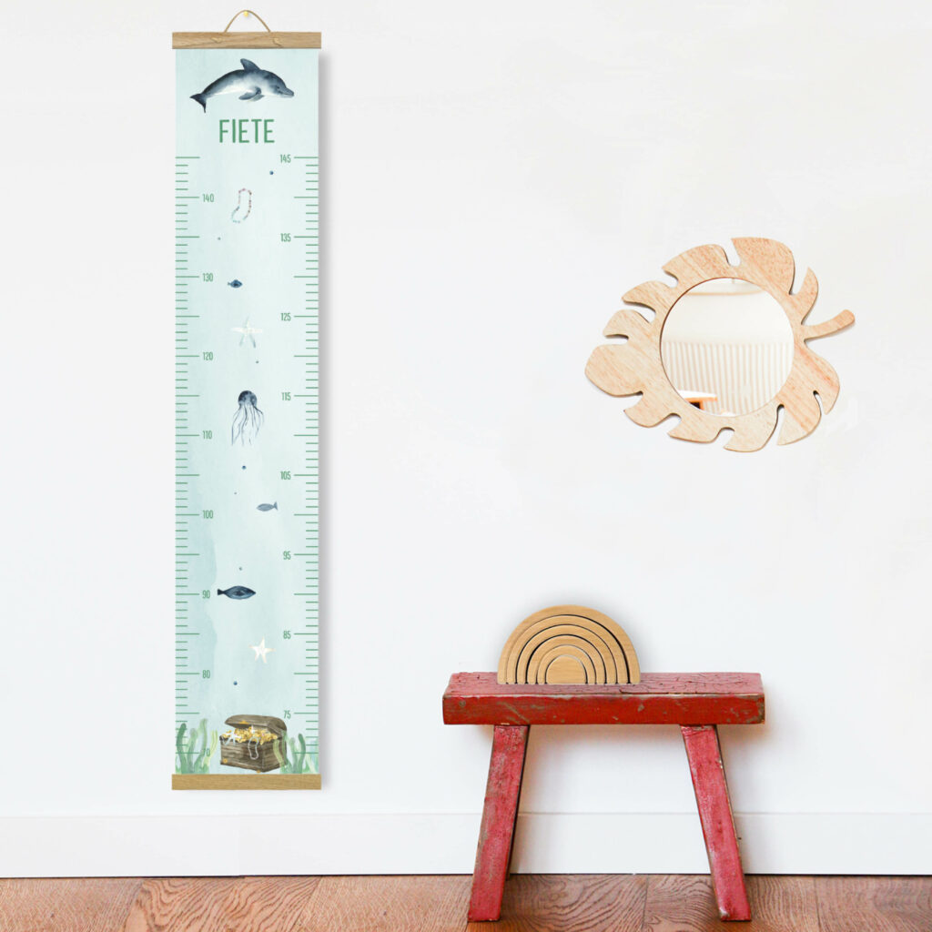 Personalisierte Messlatte für's Kinderzimmer – Geschenk zur Geburt – Messlatte mit Namen – Mädchen/ Junge - Image 4