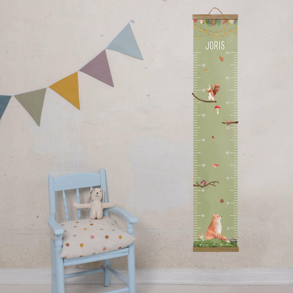 Personalisierte Messlatte für's Kinderzimmer – Geschenk zur Geburt – Messlatte mit Namen – Mädchen/ Junge - Image 4