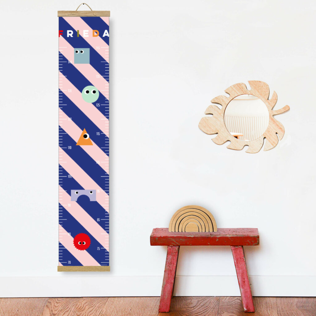 Personalisierte Messlatte für's Kinderzimmer – Geschenk zur Geburt – Messlatte mit Namen – Mädchen/ Junge - Image 2