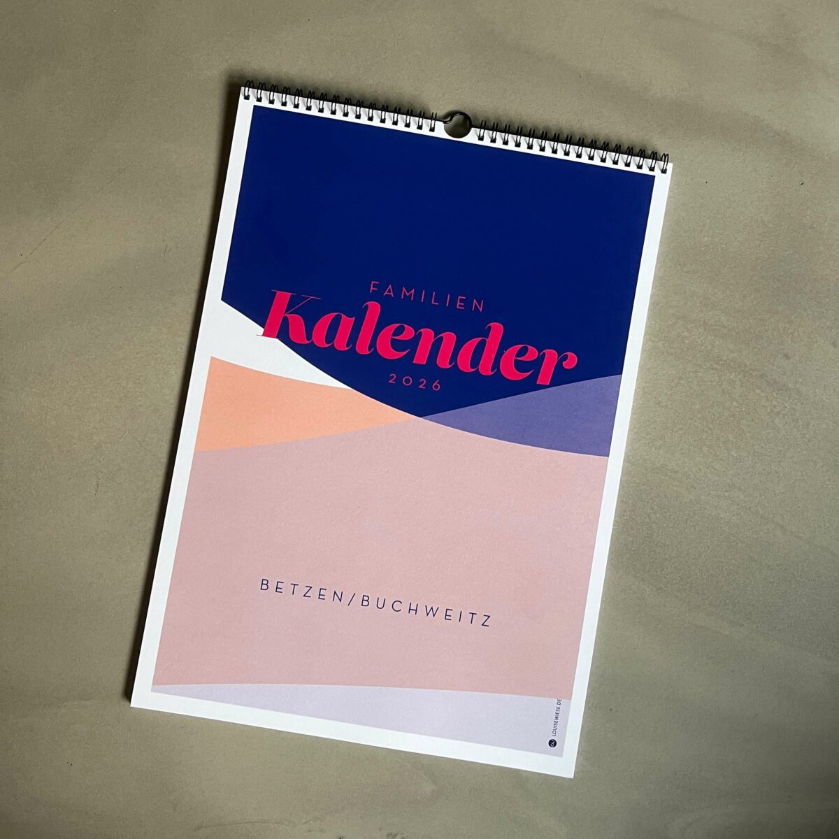 Familienkalender 2026 personalisiert , Wandkalender A4/A3 mit Namen, 1-6 Spalten - Image 4