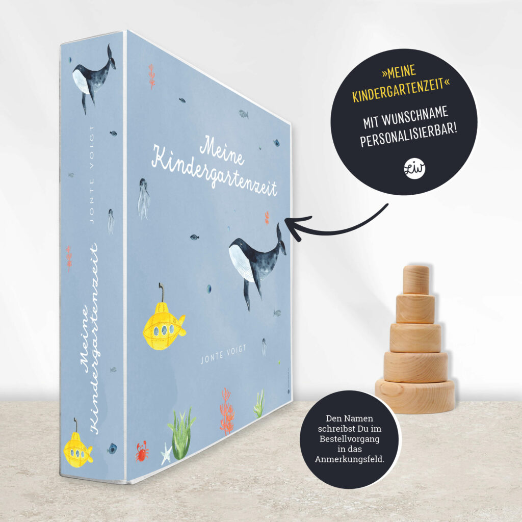 Krippen- & Kindergartenordner - personalisiert, A4 Ordner mit Name - Image 2