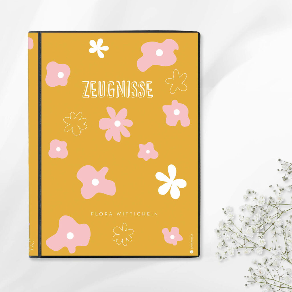Zeugnismappe - personalisiert, Sichtbuch DIN A 4