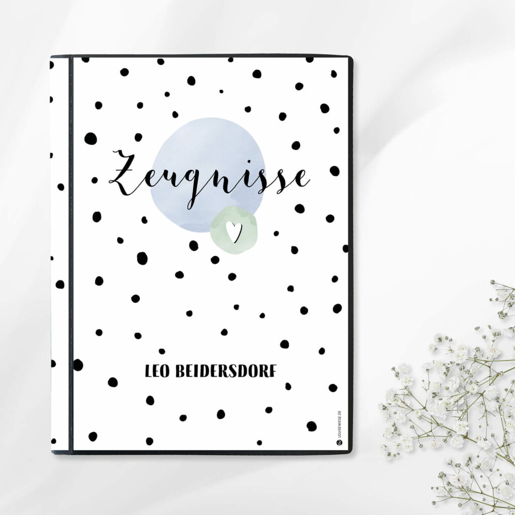Zeugnismappe - personalisiert, Sichtbuch DIN A 4