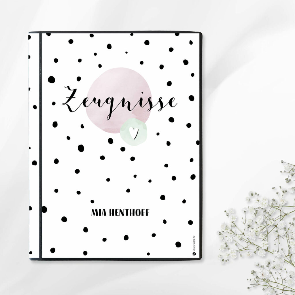 Zeugnismappe - personalisiert, Sichtbuch DIN A 4