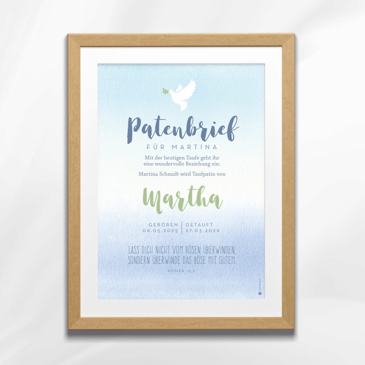 Patenbrief personalisiert – Brief zur Taufe - Image 5