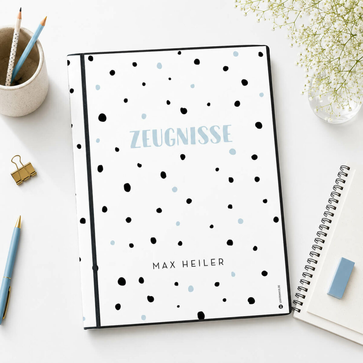 Zeugnismappe - personalisiert, Sichtbuch DIN A 4