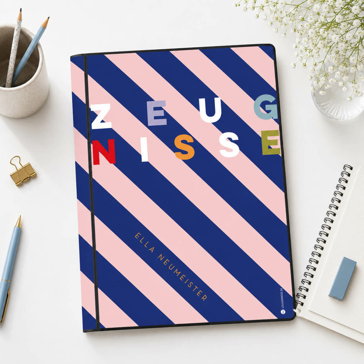 Zeugnismappe - personalisiert, Sichtbuch DIN A 4