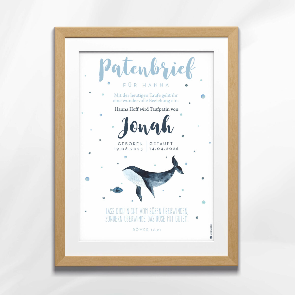 Patenbrief personalisiert – Brief zur Taufe - Image 4